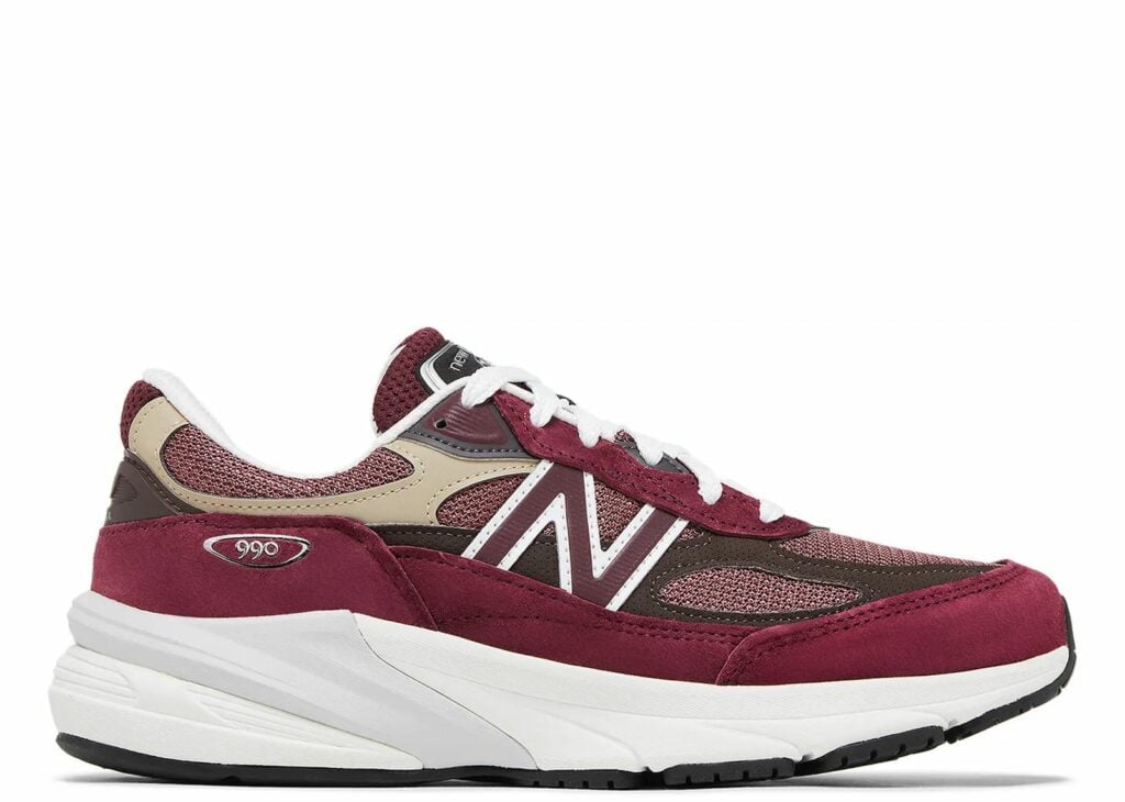 New Balance 990v6 Mi USA Teddy Santis Burgundy Tan 6