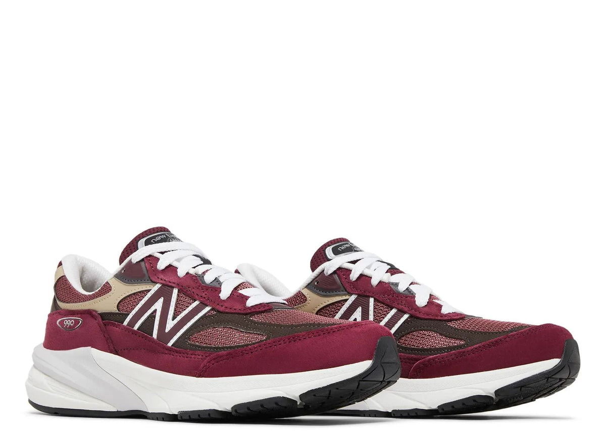 New Balance 990v6 Mi USA Teddy Santis Burgundy Tan 5