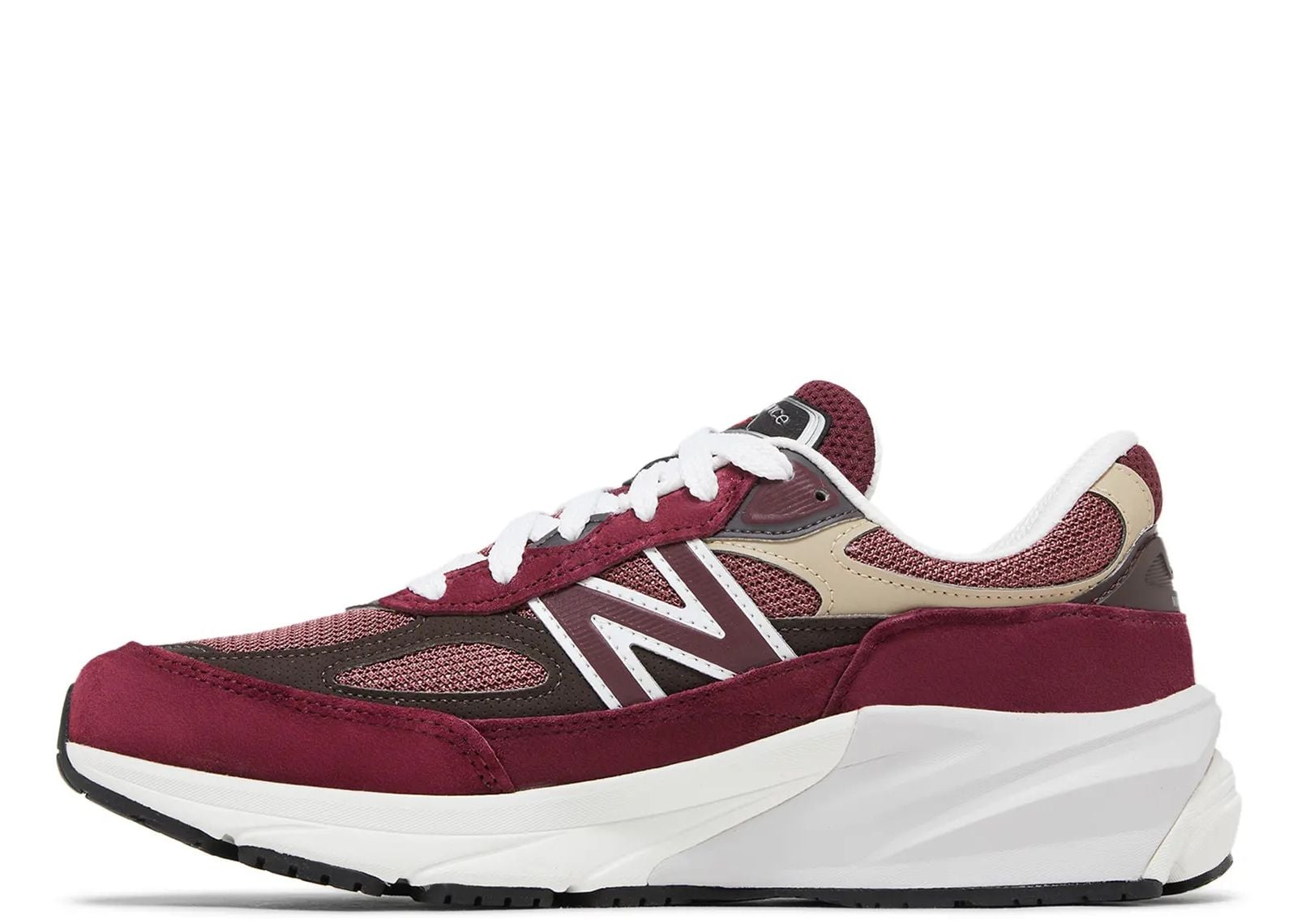 New Balance 990v6 Mi USA Teddy Santis Burgundy Tan 2