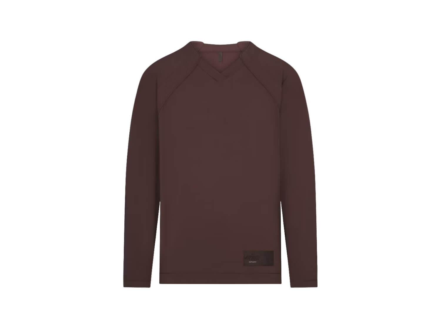 Nike x SKIMS Women’s Airy V-Neck Oversized Long Sleeve Top Dark Sepia