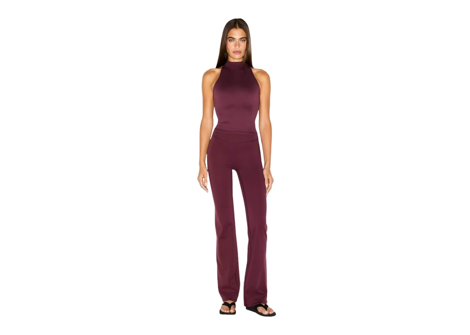 Nike x SKIMS Women’s Matte Mock Neck Racer Tank Currant 2