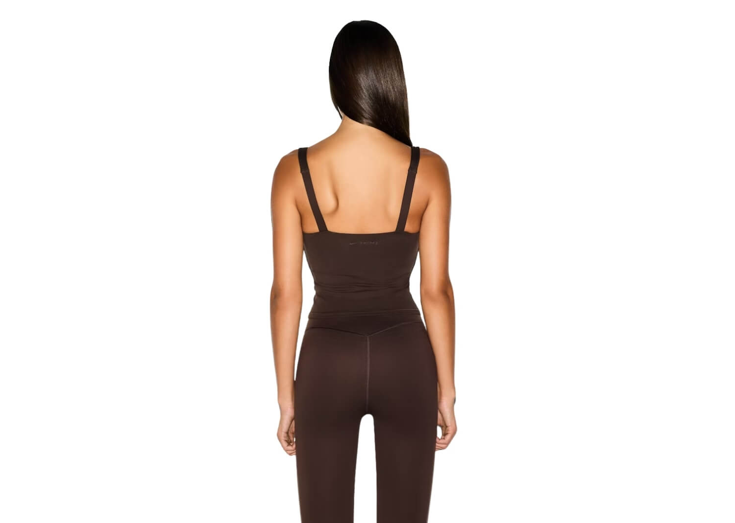 Nike x SKIMS Women’s Matte Square Neck Tank Dark Sepia 4