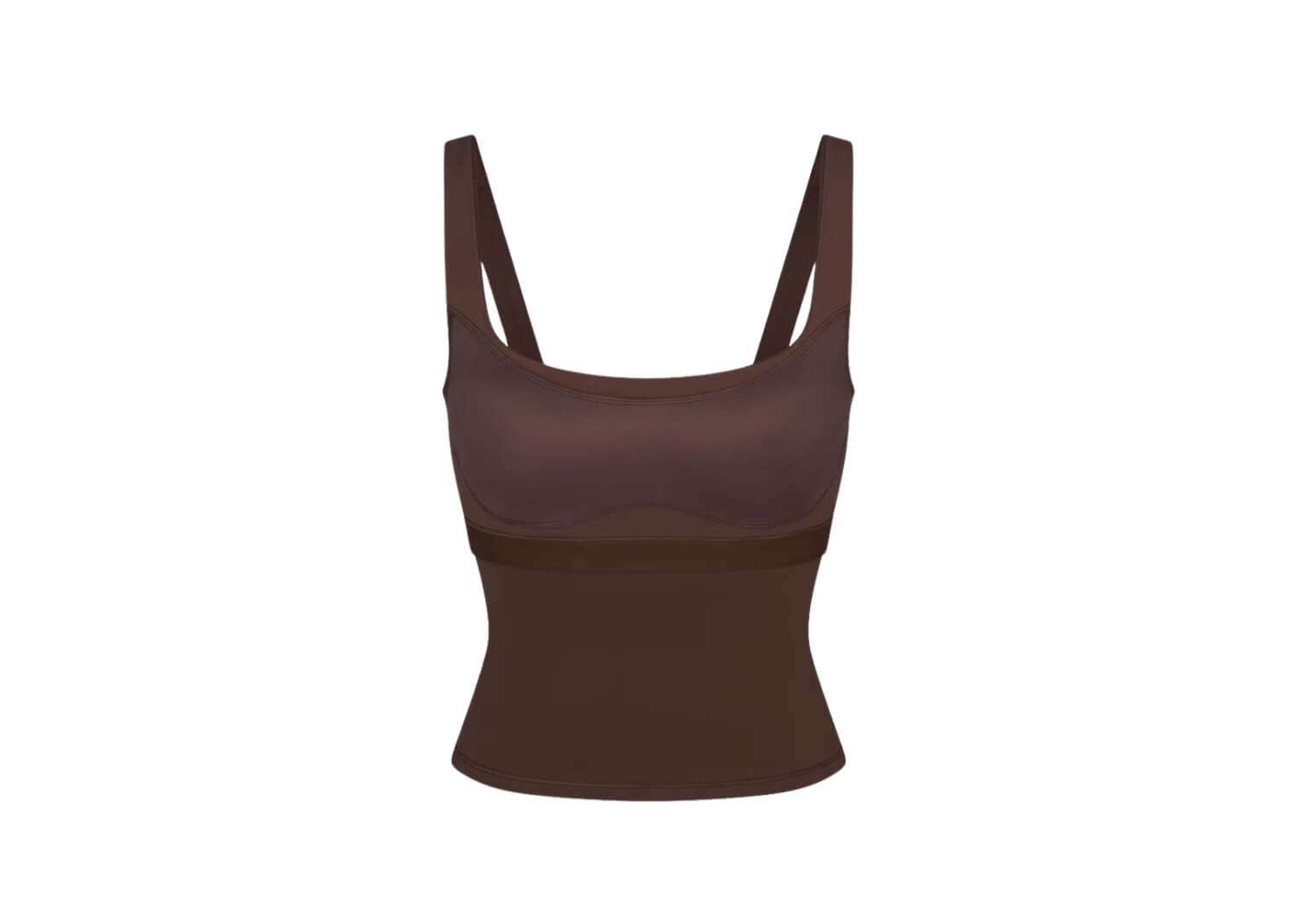 Nike x SKIMS Women’s Matte Square Neck Tank Dark Sepia