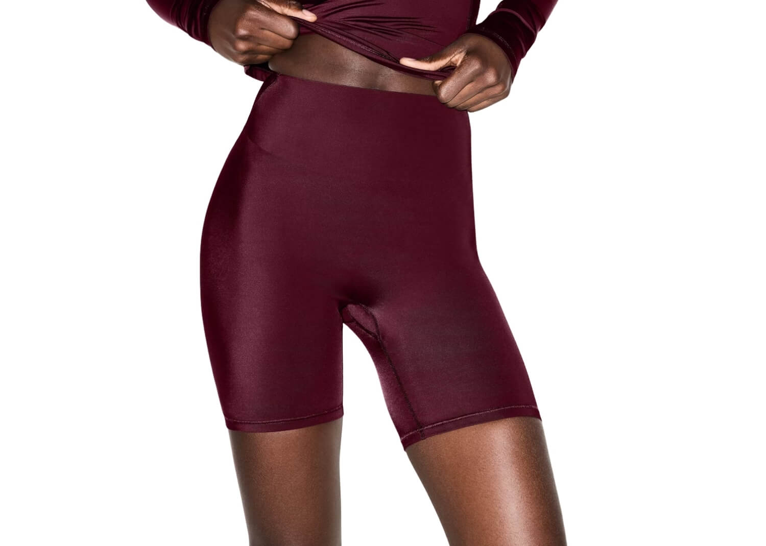 Nike x SKIMS Women’s Shine Bonded Waist 5″ Biker Short Currant 3