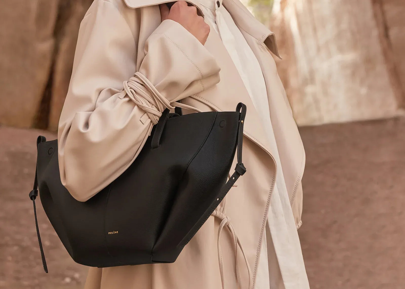 Polène Cyme Mini Edition Textured Black 4
