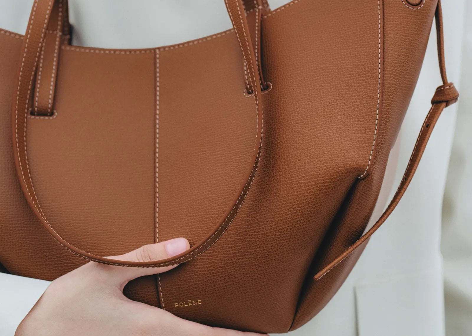 Polène Cyme Mini Edition Textured Camel 5