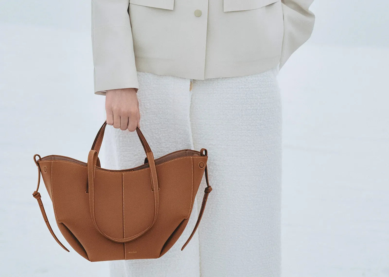 Polène Cyme Mini Edition Textured Camel 4