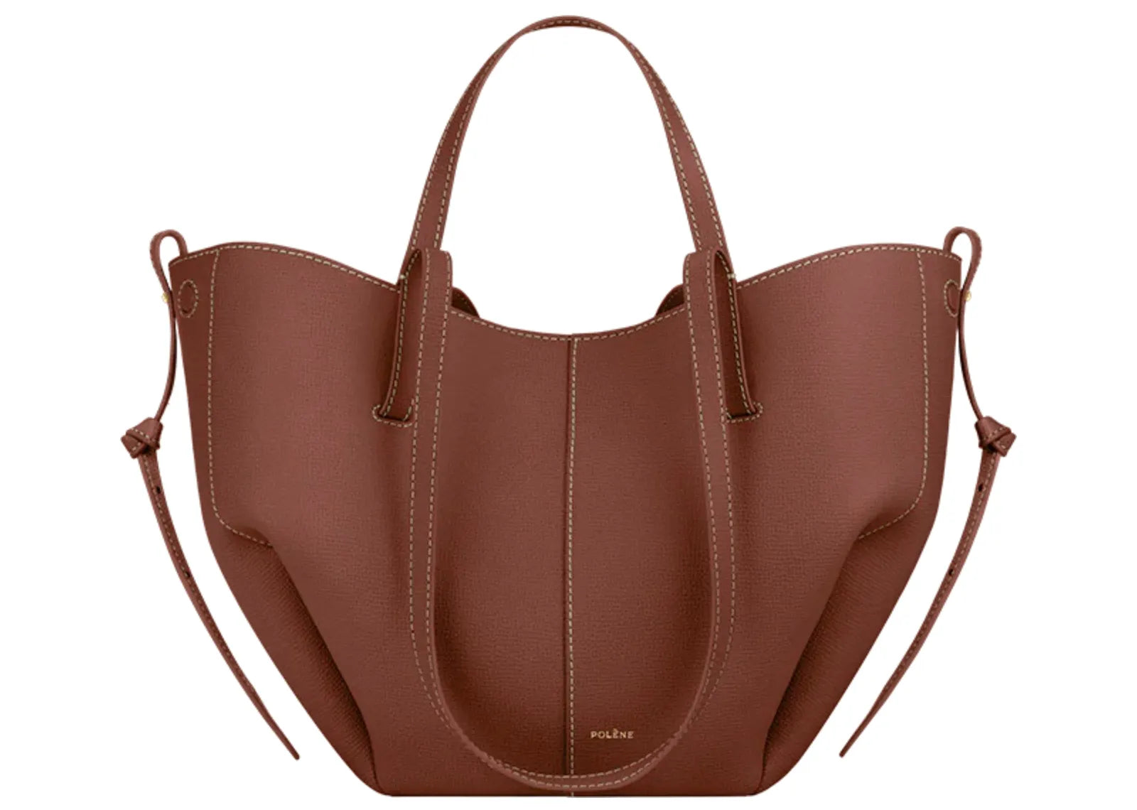 Polène Cyme Mini Edition Textured Cognac