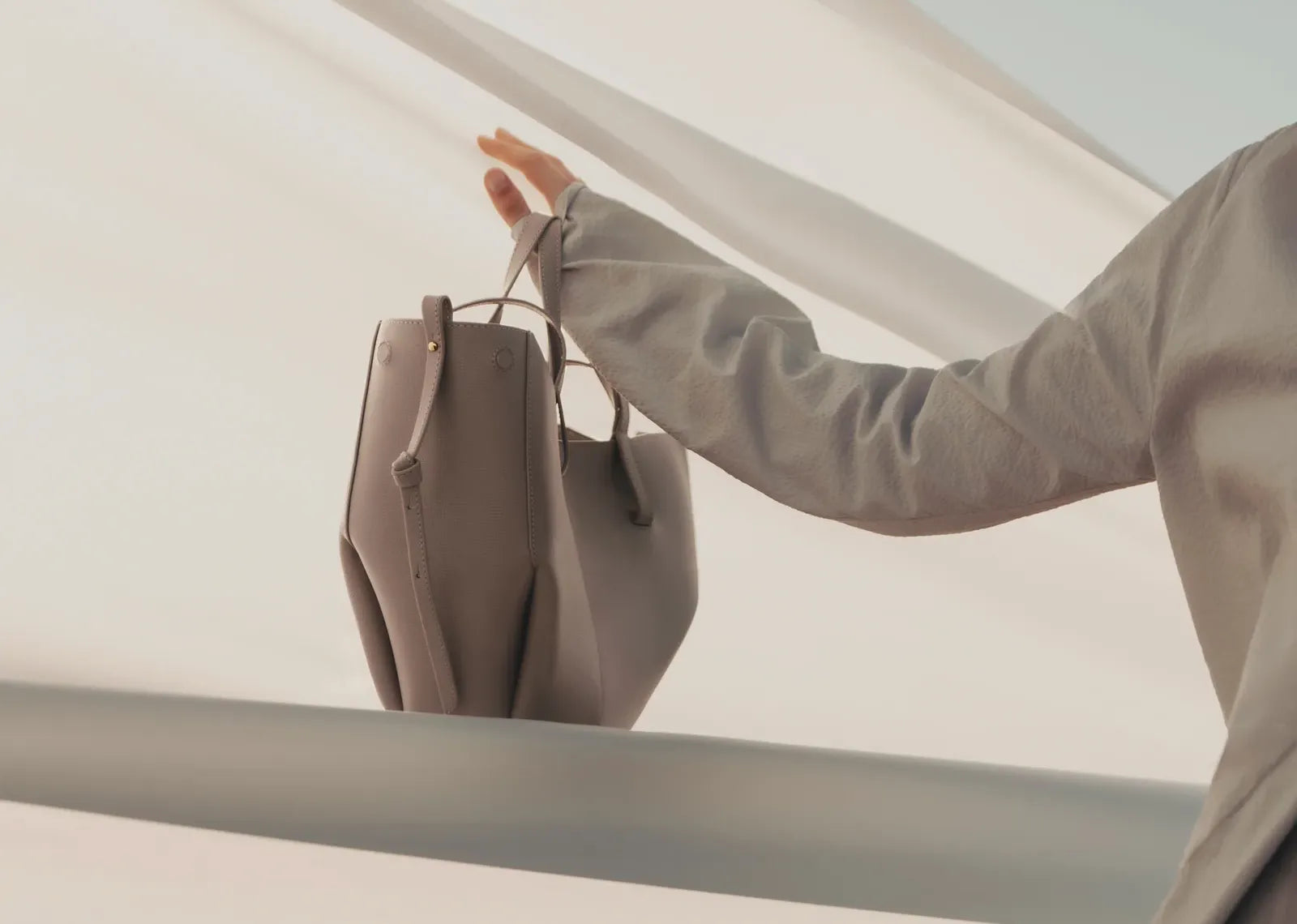 Polène Cyme Mini Edition Textured Taupe 4