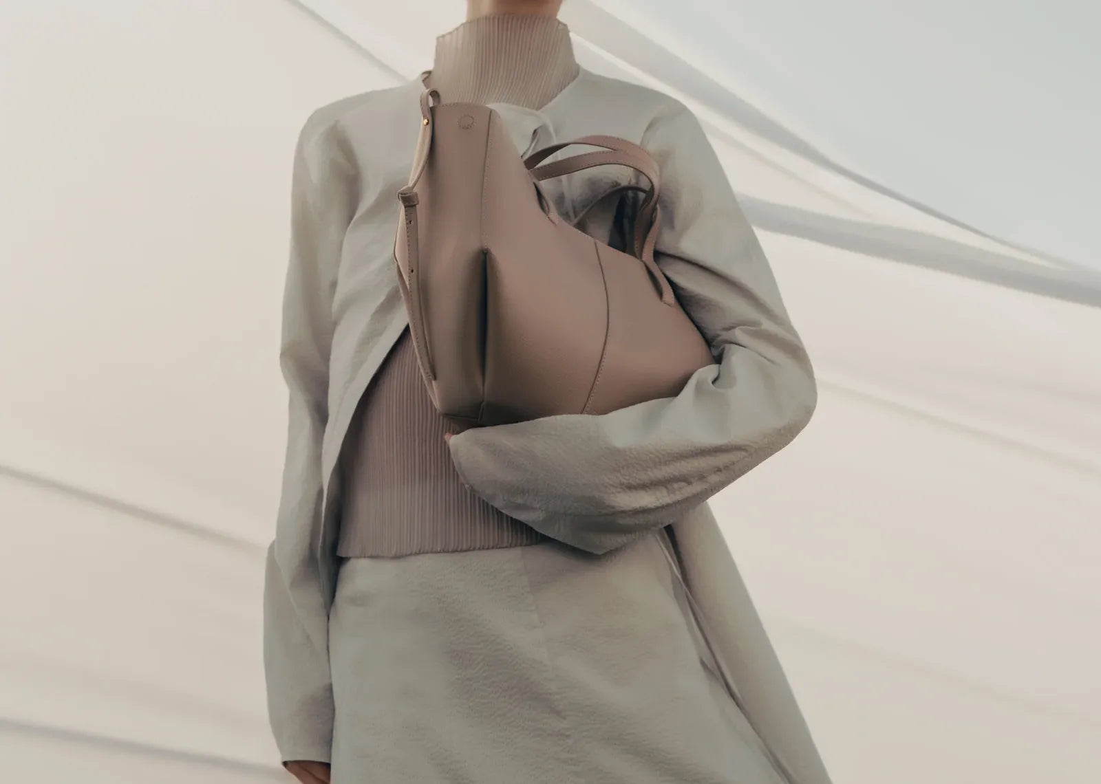 Polène Cyme Mini Edition Textured Taupe 3