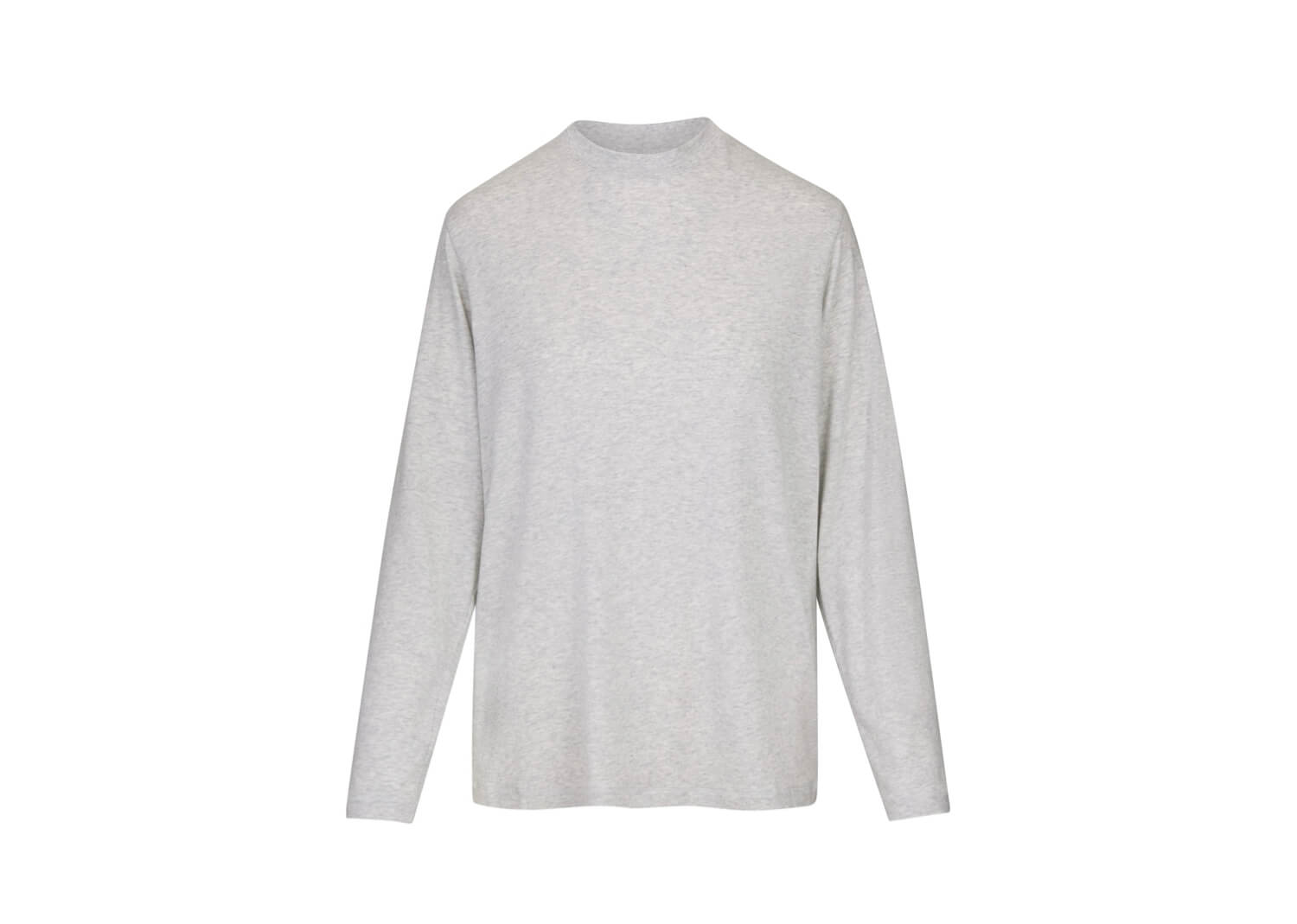 SKIMS Boyfriend Long Sleeve T Shirt Light Heather Grey