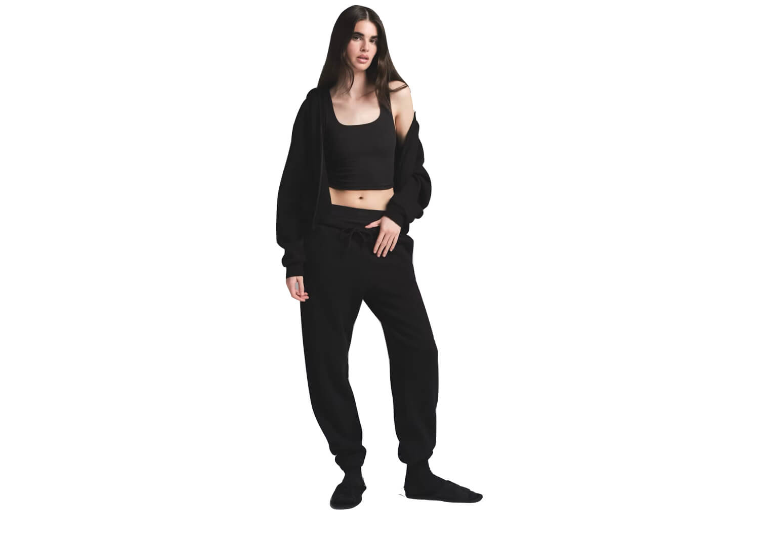 SKIMS Cotton Fleece Classic Jogger Onyx 3