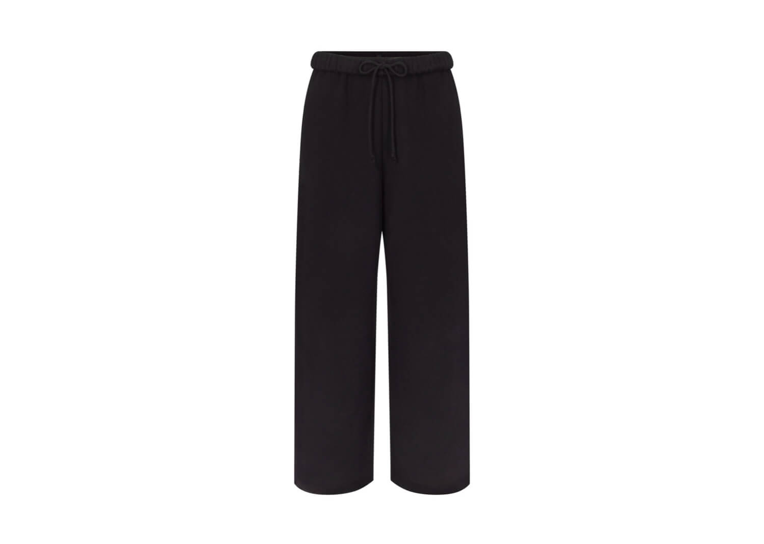 SKIMS Cotton Fleece Classic Straight Leg Pant Onyx