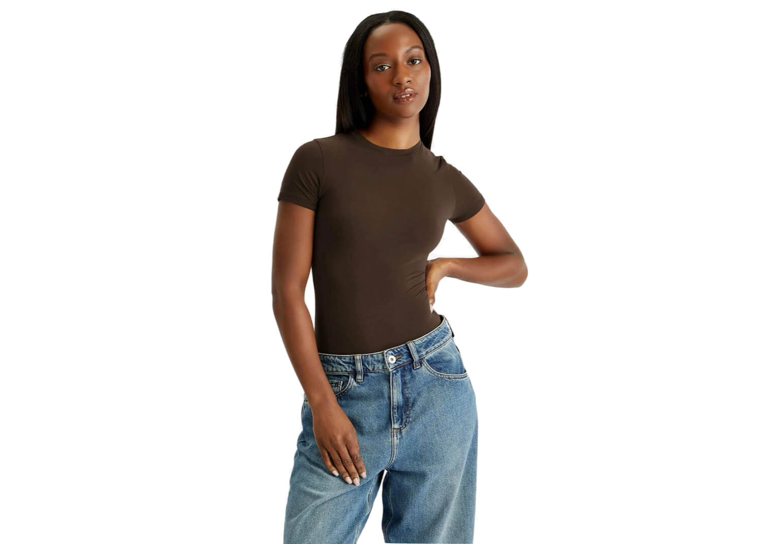 SKIMS Fits Everybody T Shirt Cocoa 3