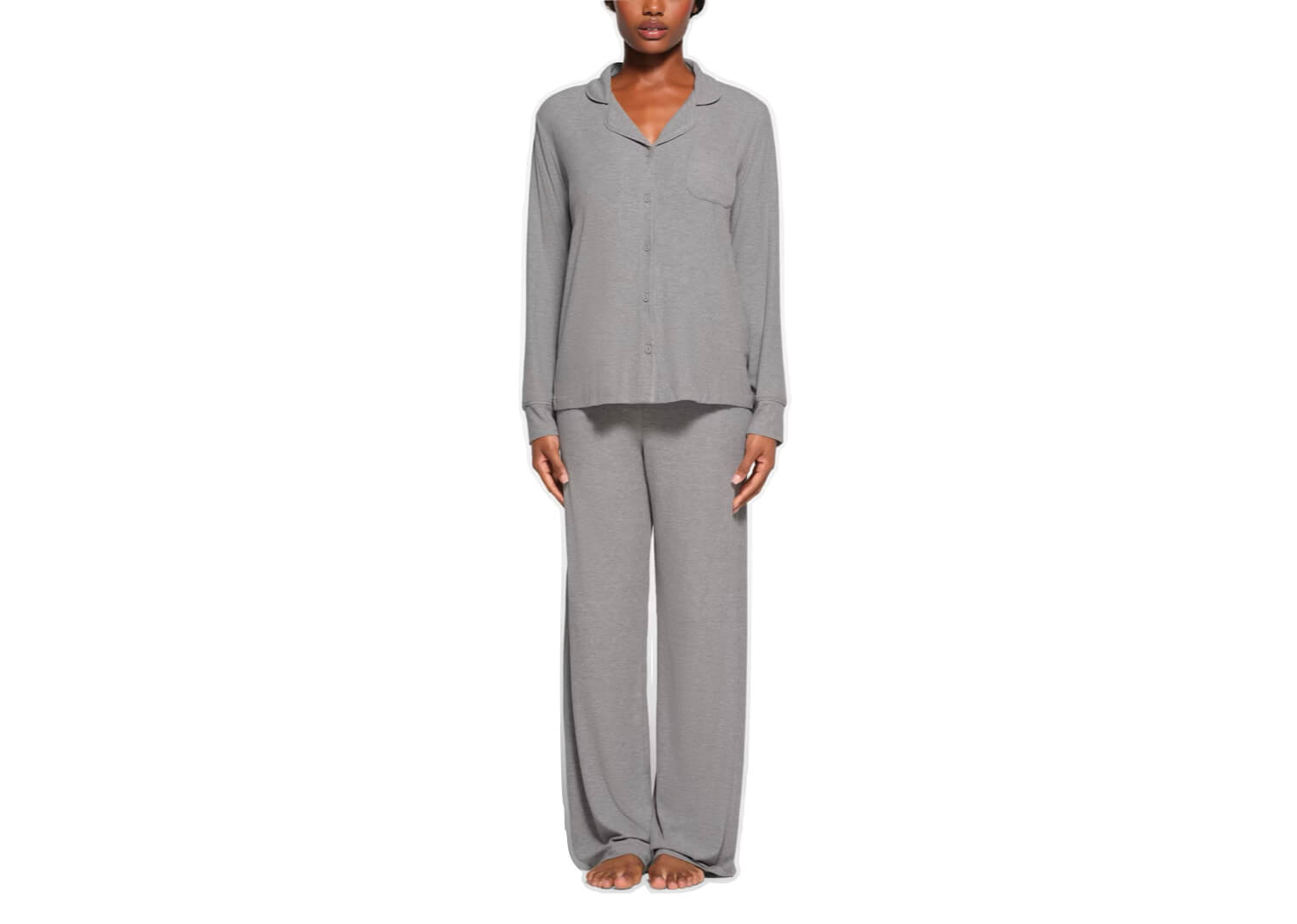 SKIMS Soft Lounge Sleep Set Heather Grey 5