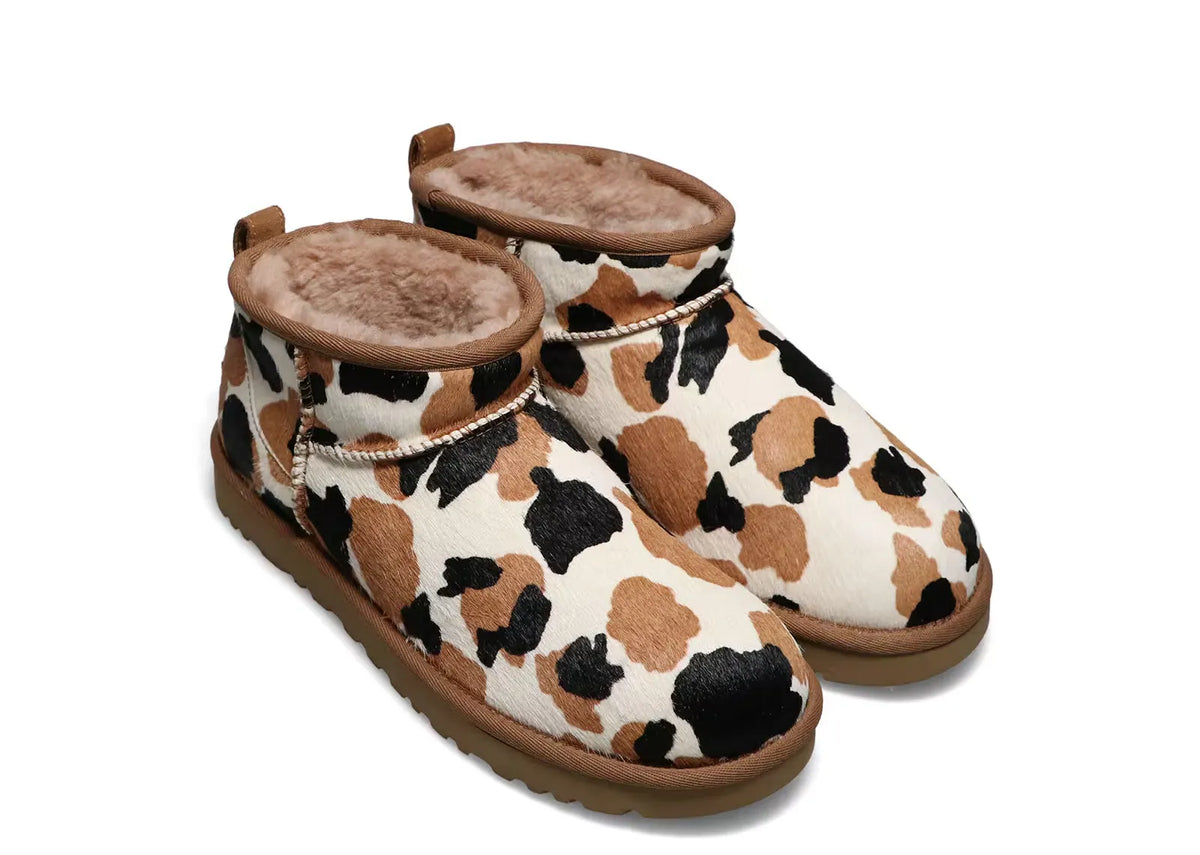 UGG Classic Ultra Mini Boot Cow Print (W) 2