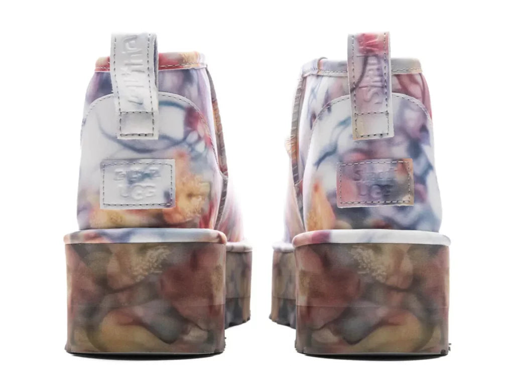 UGG Classic Ultra Mini Platform Boot Collina Strada Light Blue Floral 5