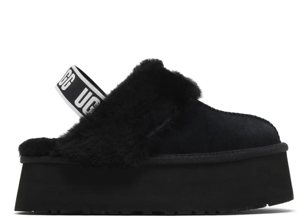UGG Funkette Slipper Black (W) 6