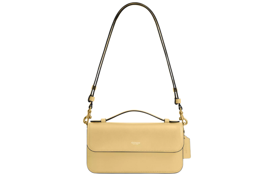 Coach Elora Top Handle Crossbody Bag Brass/Yellow 4