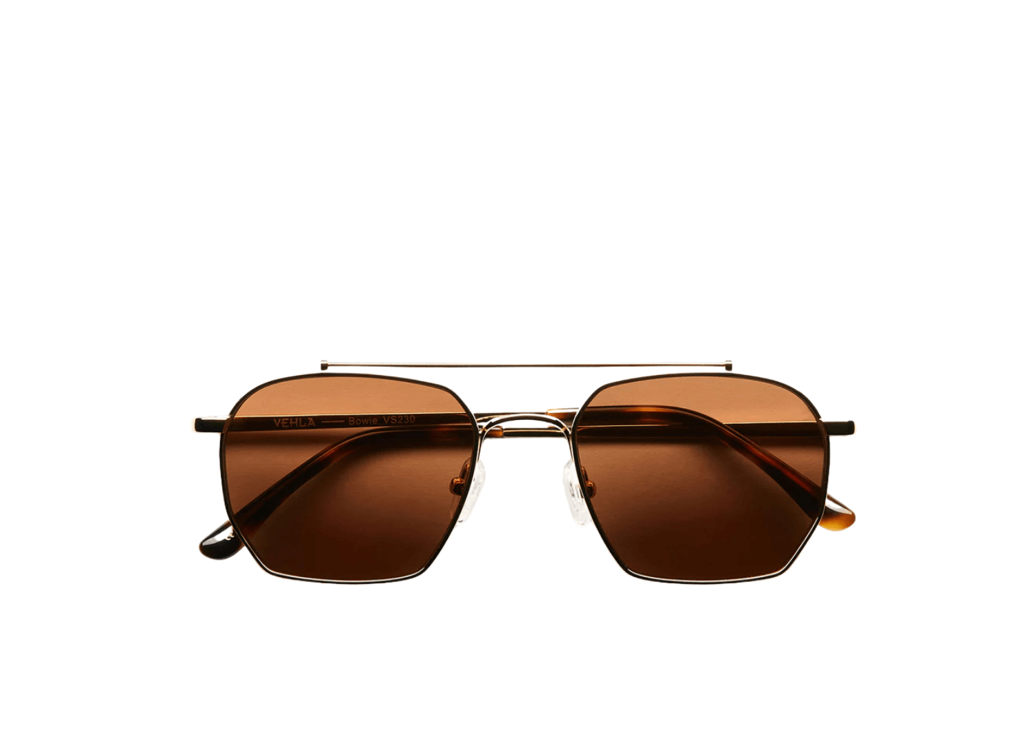 VEHLA Bowie Gold/Choc Sunglasses
