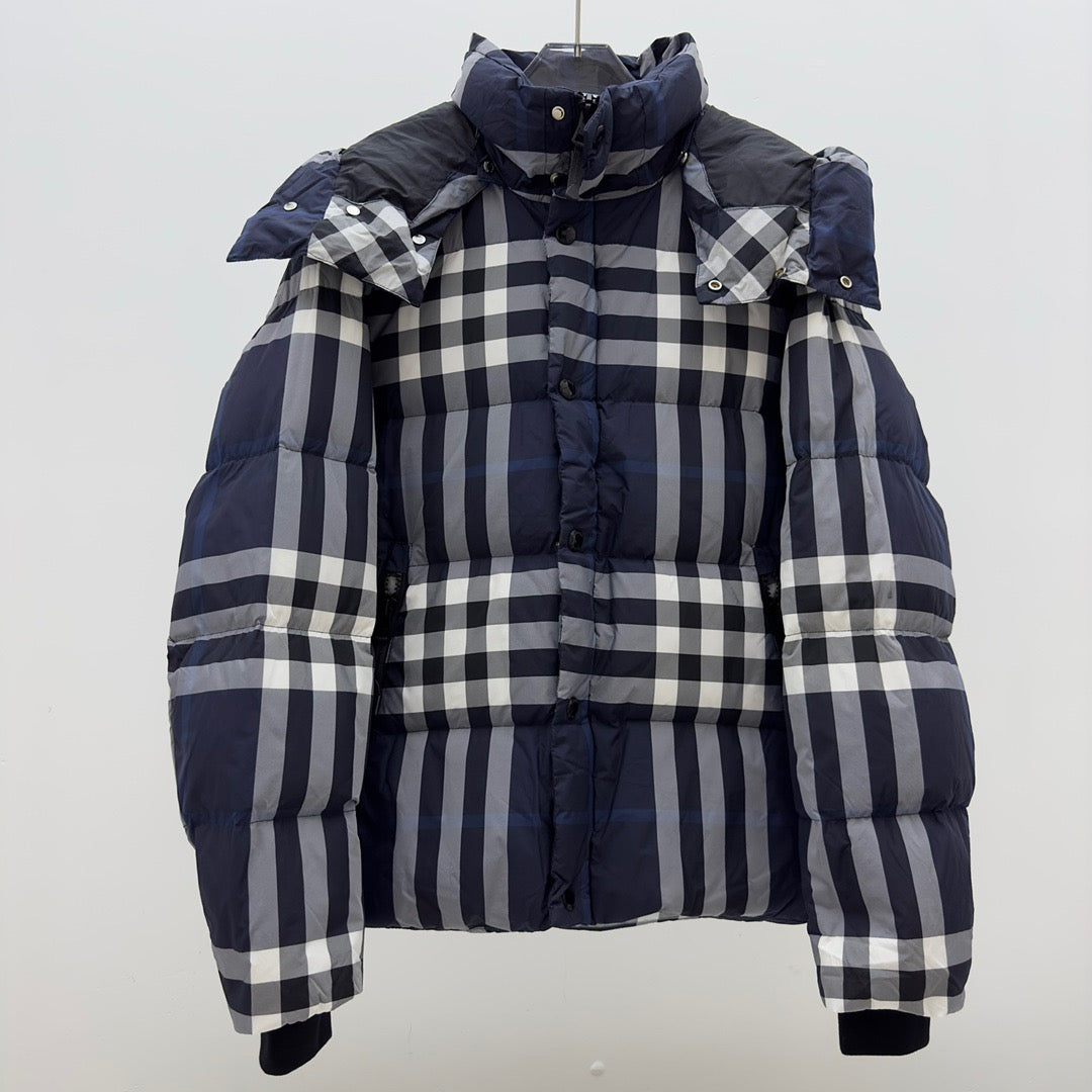 Burberry Down Jacket 'Blue' denemezapt.myshopify.com Zaptila