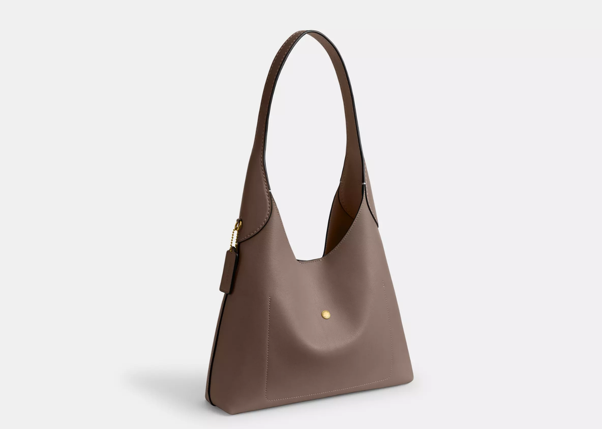 Coach Brooklyn Shoulder Bag 28 Brass/Dark Stone 2