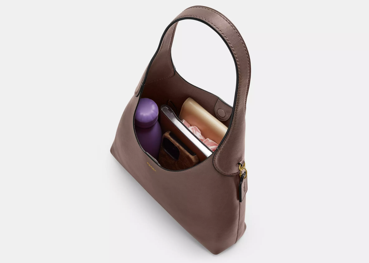 Coach Brooklyn Shoulder Bag 28 Brass/Dark Stone 3