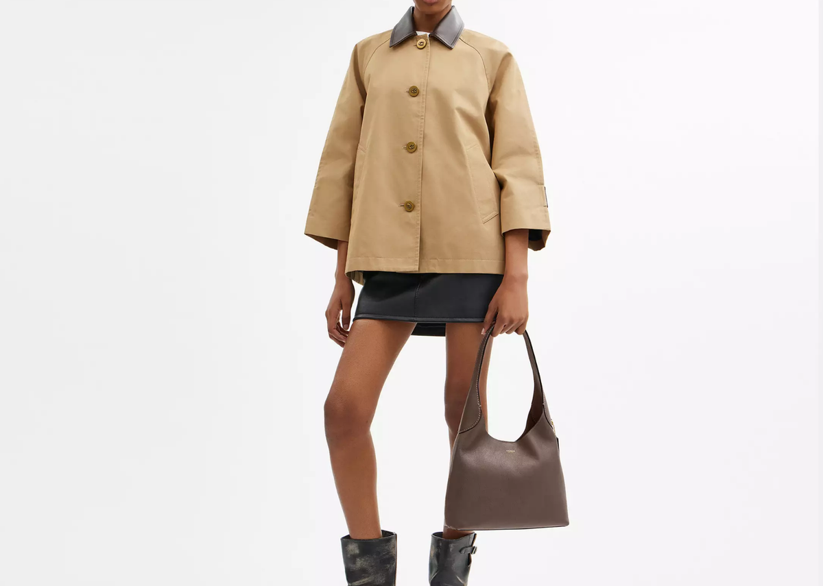 Coach Brooklyn Shoulder Bag 28 Brass/Dark Stone 5