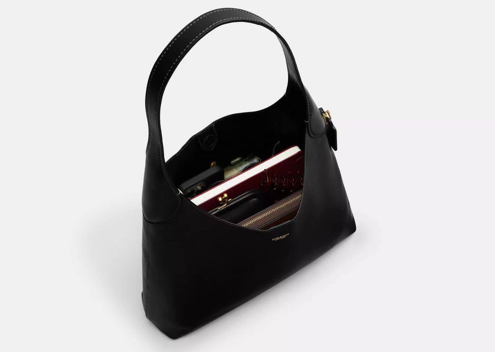 Coach Brooklyn Shoulder Bag 34 Brass/Black 3