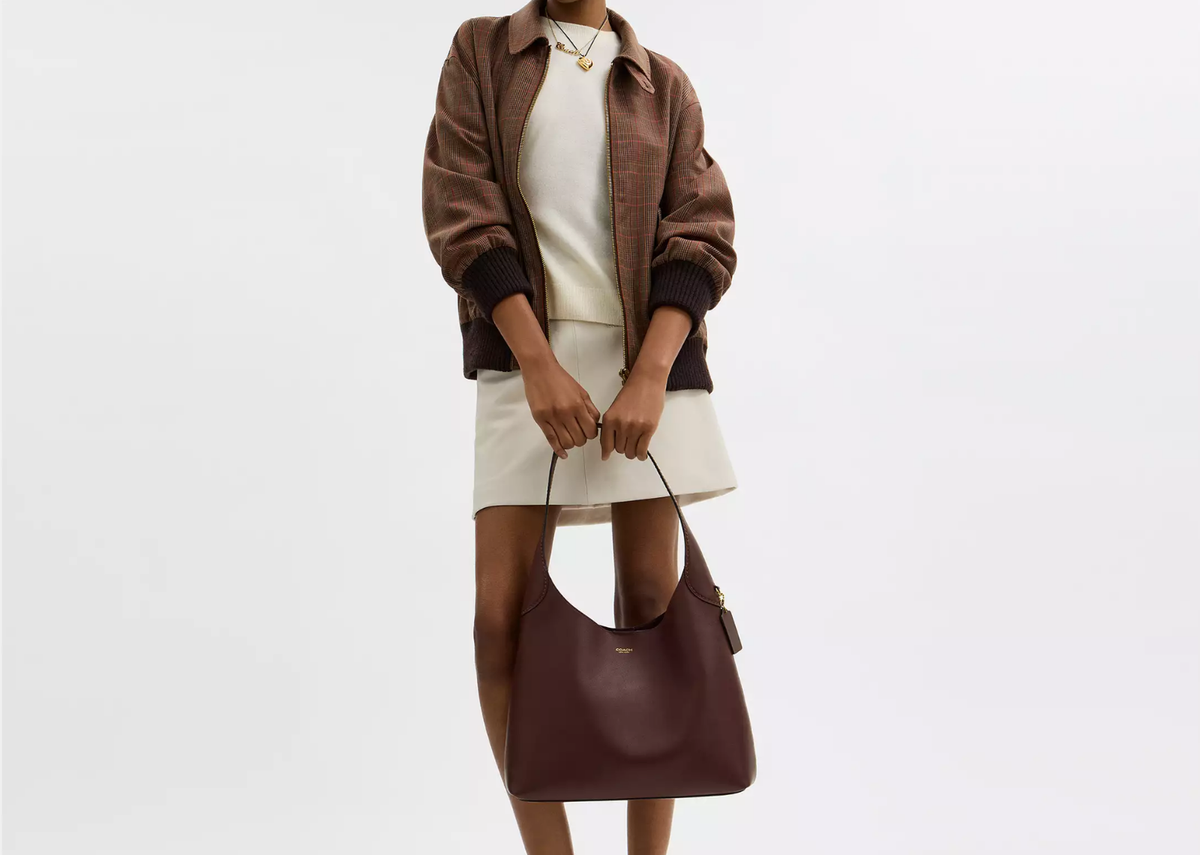 Coach Brooklyn Shoulder Bag 34 Brass/Maple 5