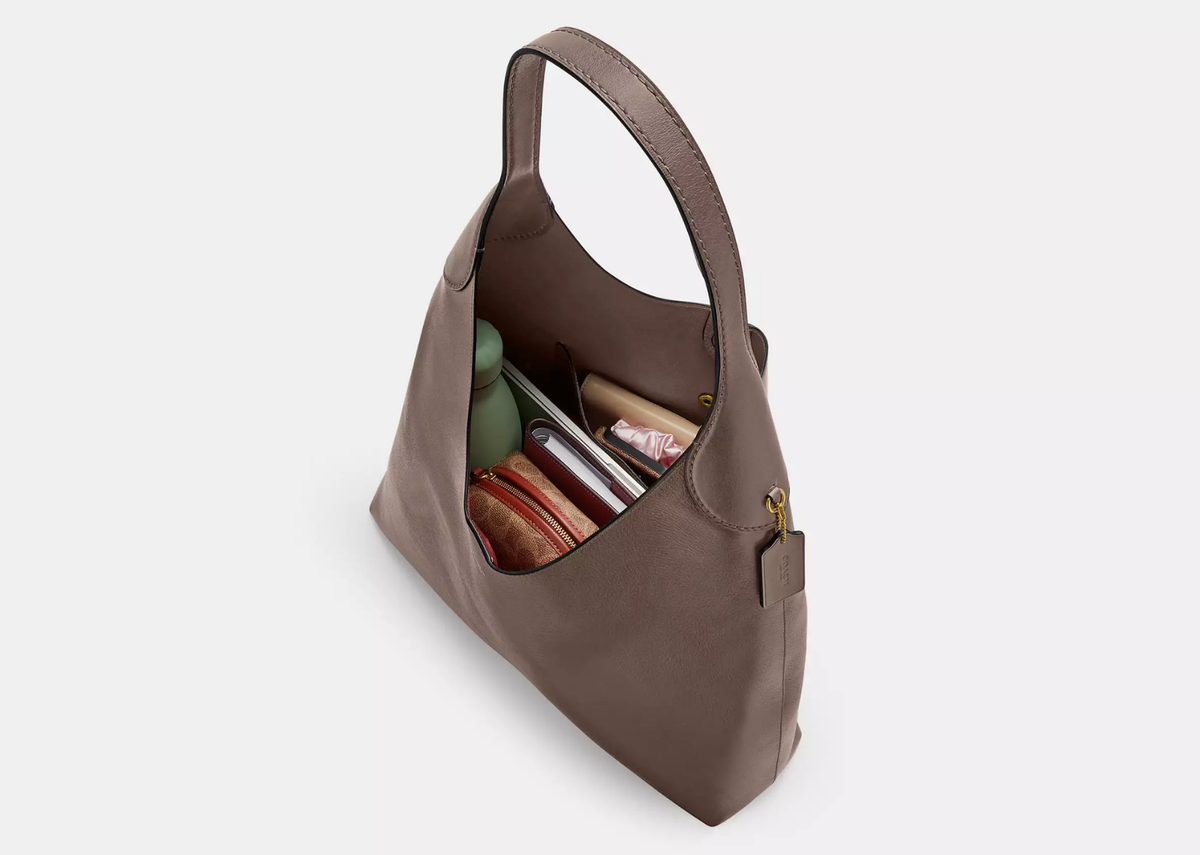 Coach Brooklyn Shoulder Bag 39 Brass/Dark Stone 2