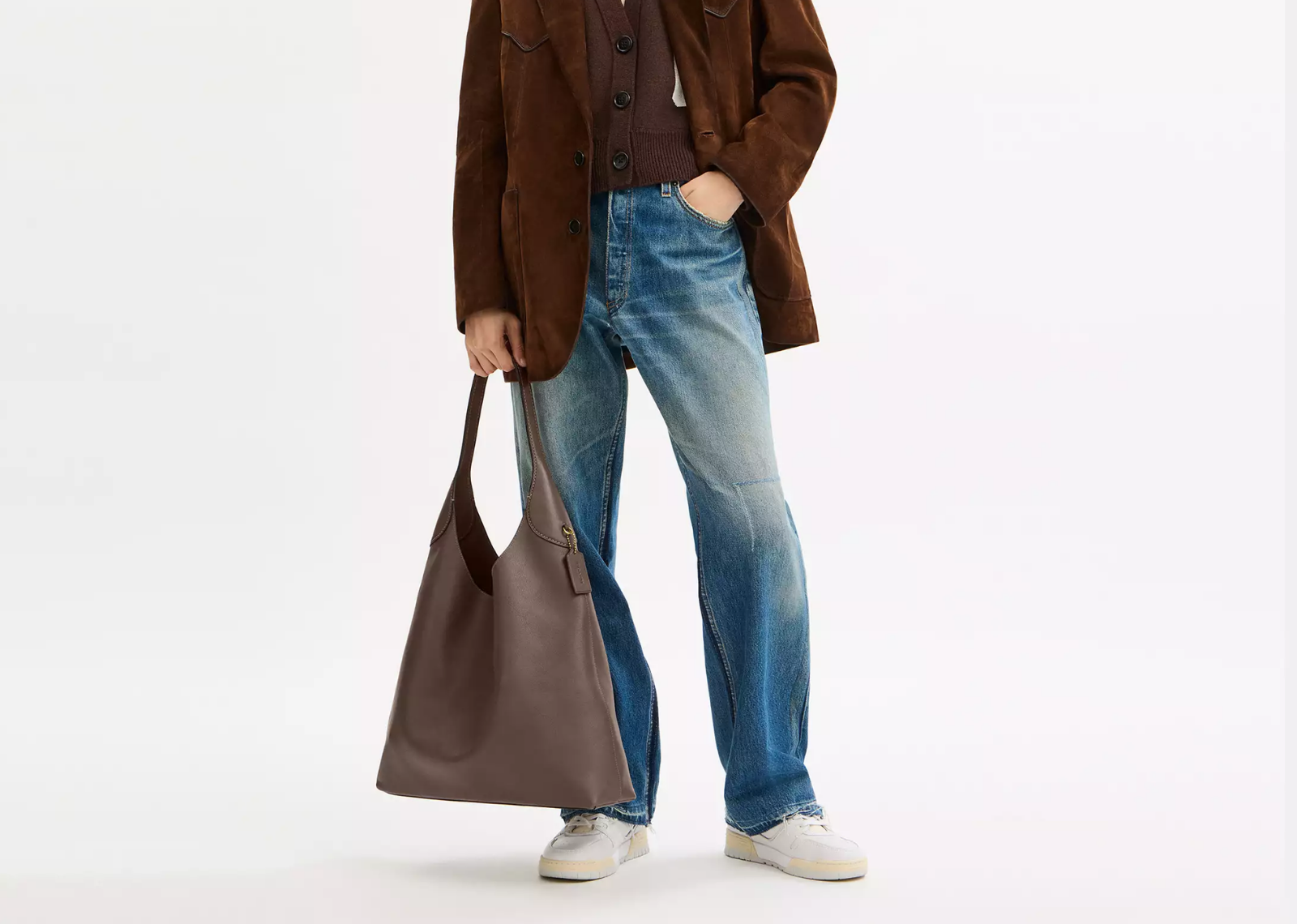 Coach Brooklyn Shoulder Bag 39 Brass/Dark Stone 3