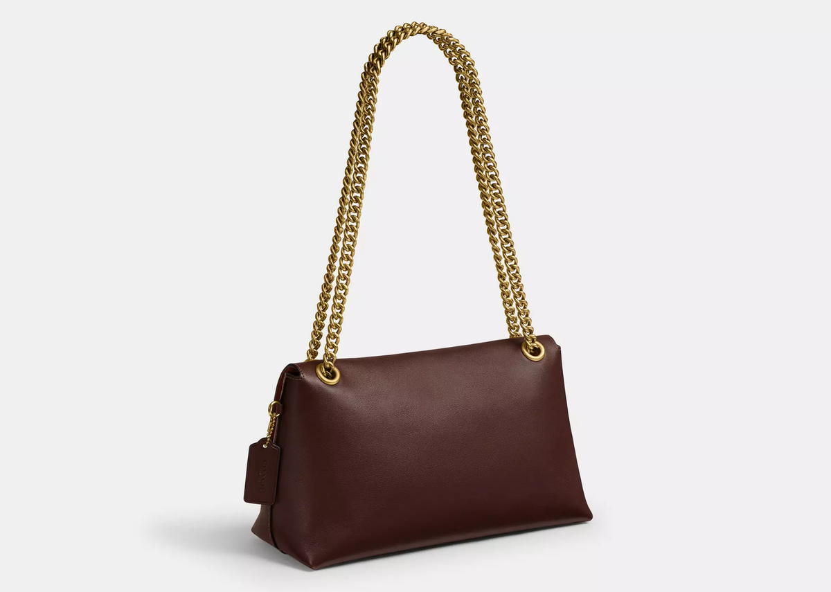 Coach Chelsea Shoulder Bag 30 With Chain Brass/Maple 2