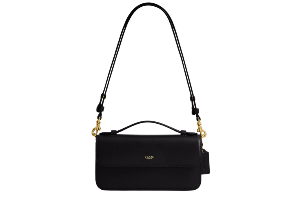 Coach Elora Top Handle Crossbody Bag Brass/Black 4