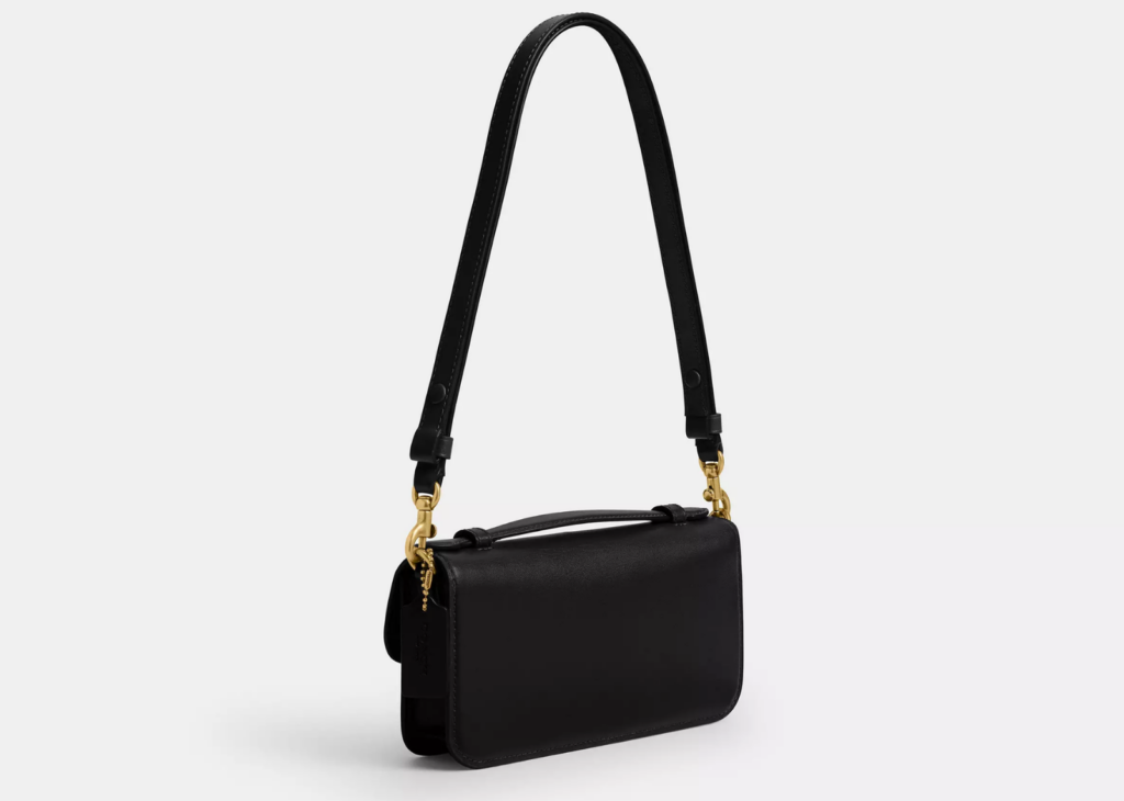 Coach Elora Top Handle Crossbody Bag Brass/Black 5