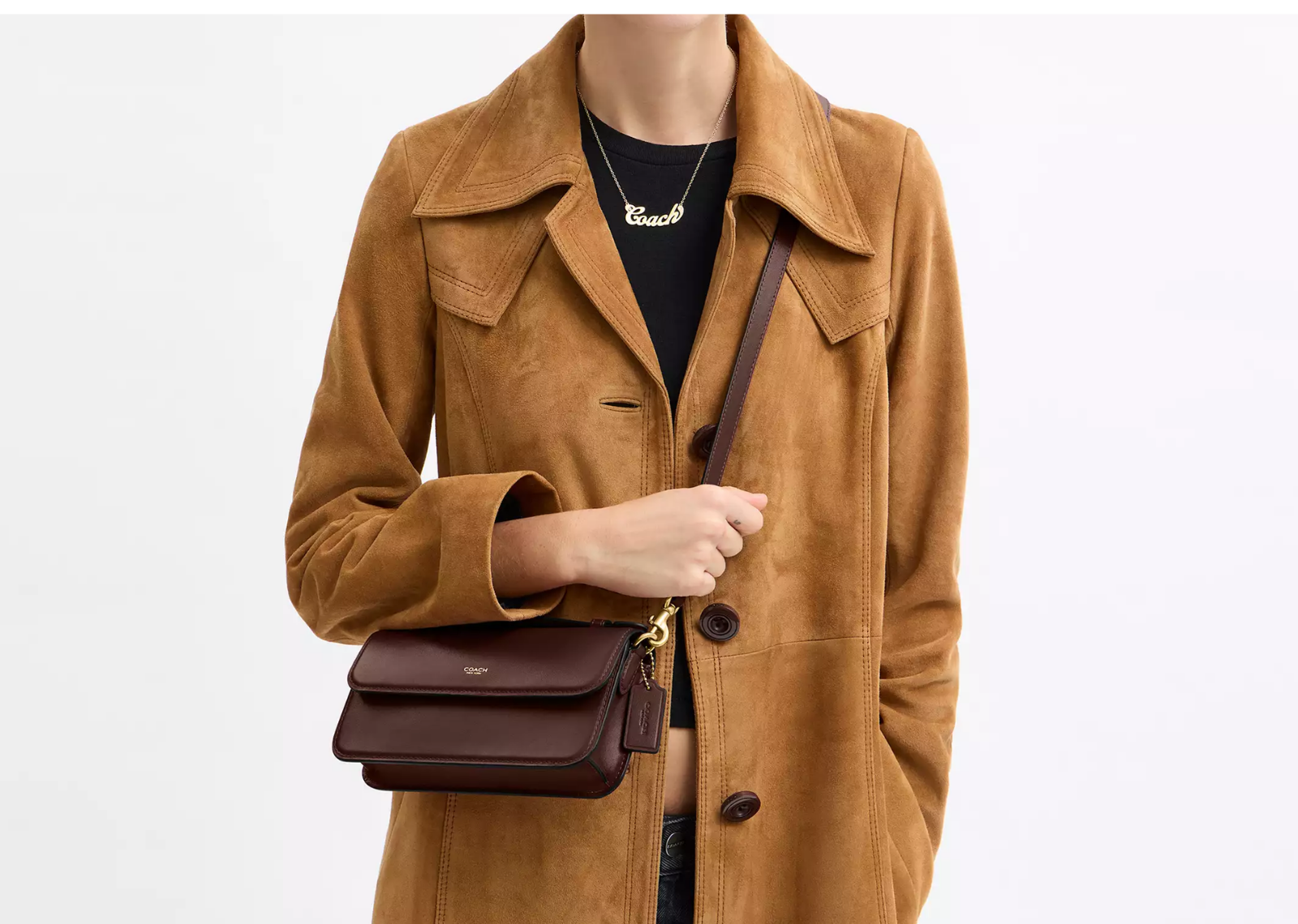 Coach Elora Top Handle Crossbody Bag Brass/Maple 3
