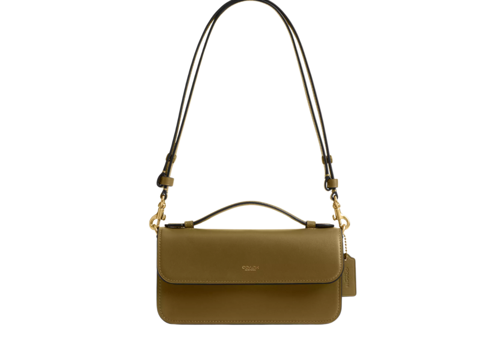 Coach Elora Top Handle Crossbody Bag Brass/Muted Olive 4