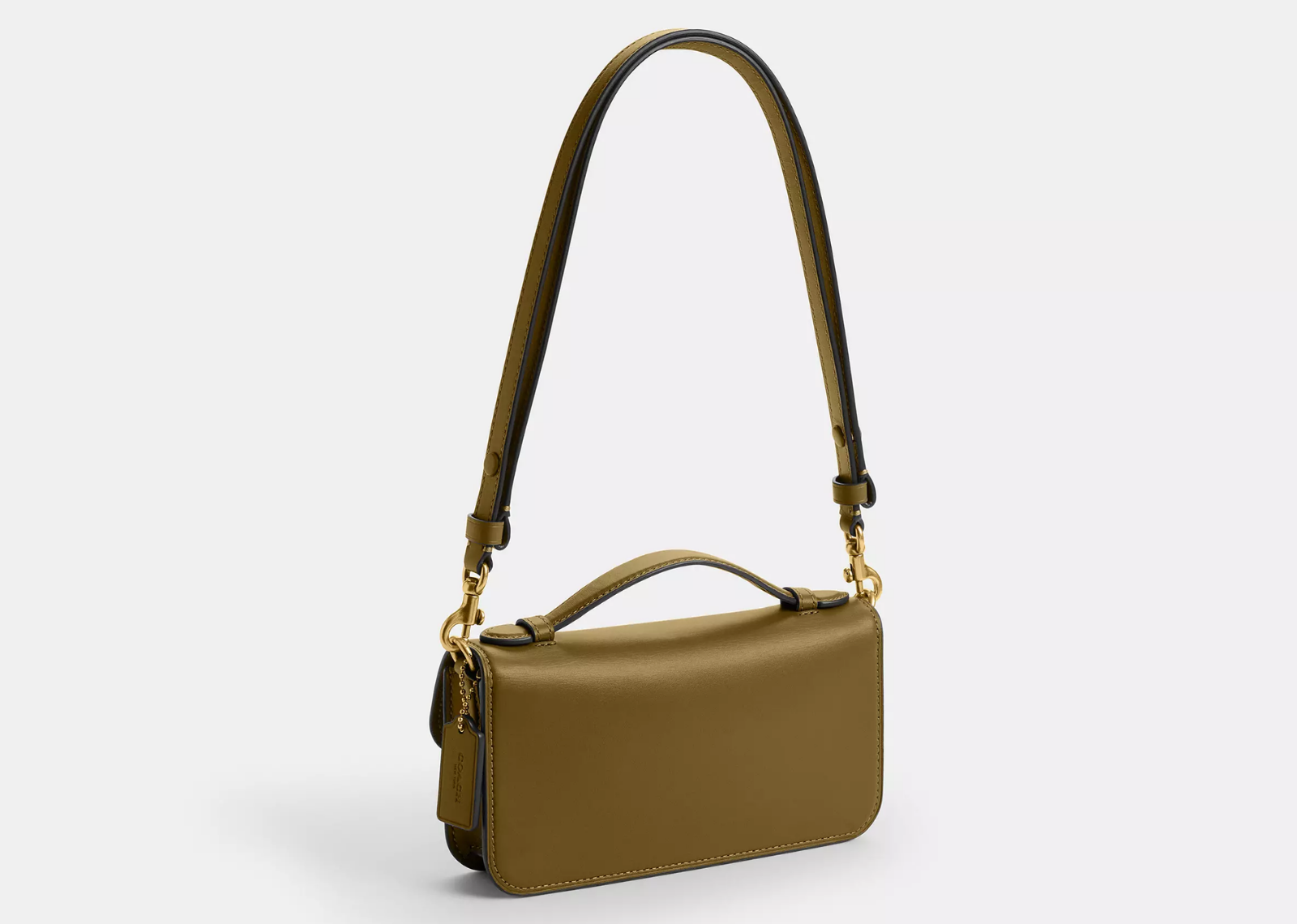 Coach Elora Top Handle Crossbody Bag Brass/Muted Olive 2
