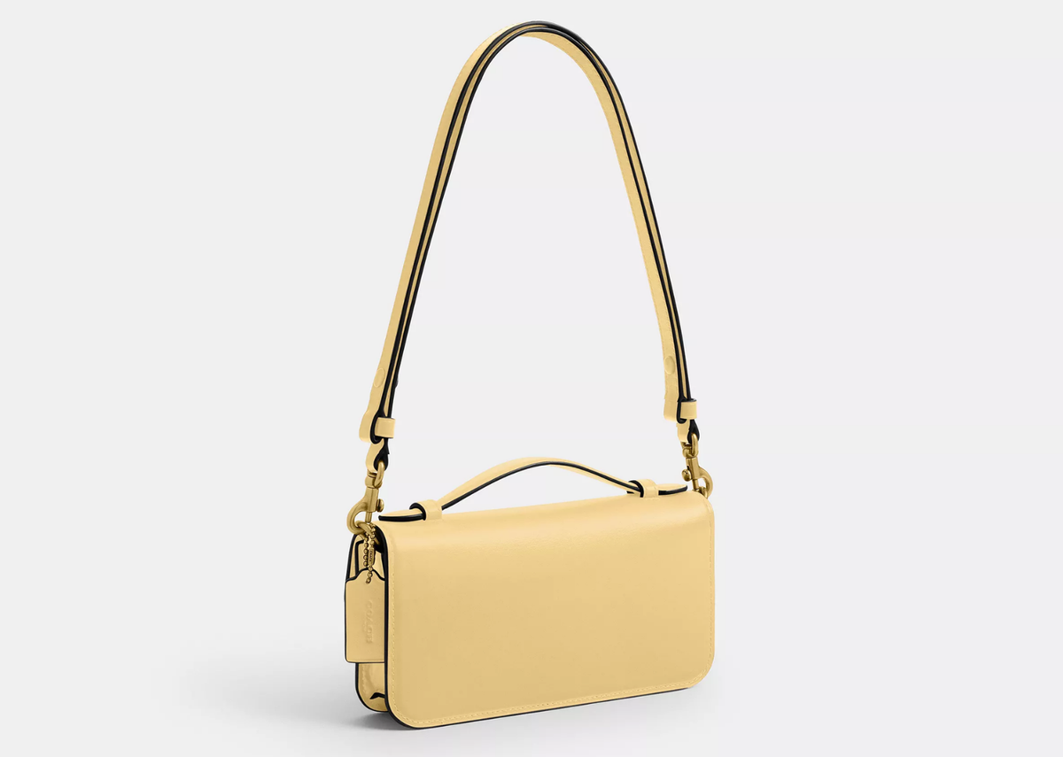 Coach Elora Top Handle Crossbody Bag Brass/Yellow 2