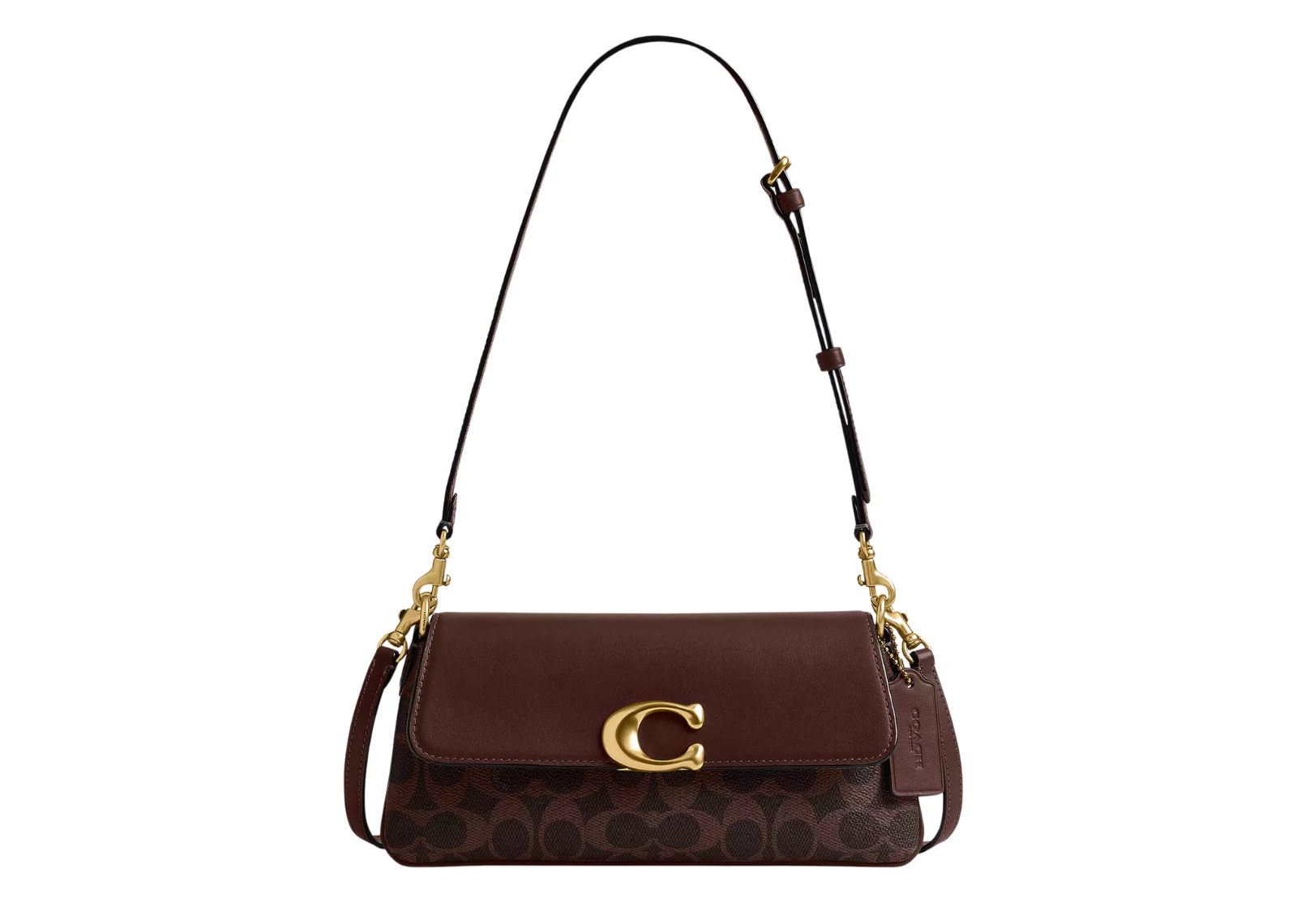 Coach Jet Shoulder Bag In Signature Canvas Brass/Maple