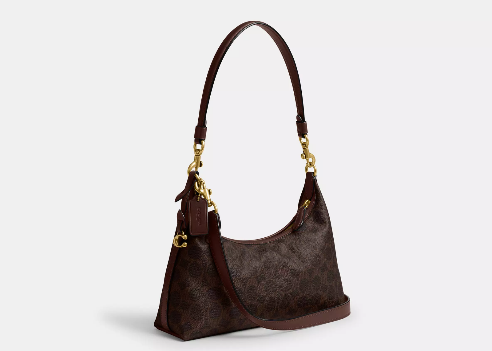 Coach Juliet Shoulder Bag 25 In Signature Canvas Brass/Maple 2
