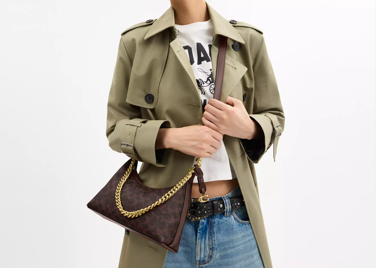 Coach Juliet Shoulder Bag 25 In Signature Canvas Brass/Maple 3