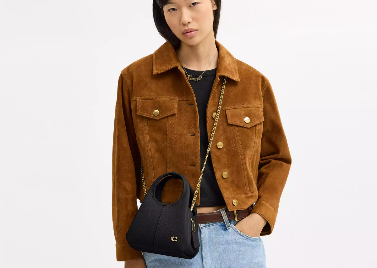 Coach Lana Shoulder Bag 19 Brass/Black 5