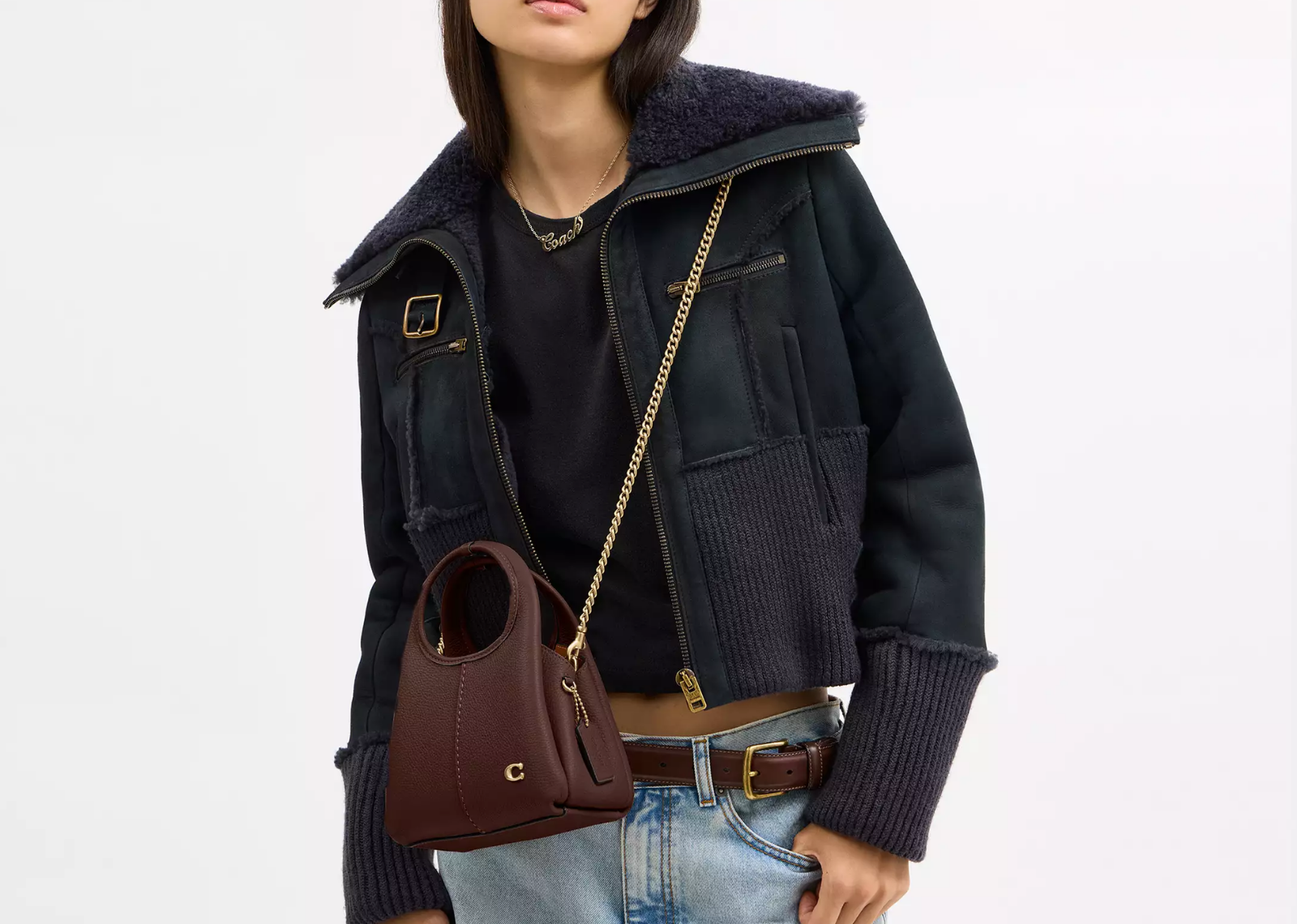 Coach Lana Shoulder Bag 19 Brass/Maple 4