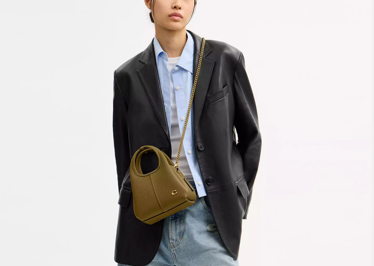 Coach Lana Shoulder Bag 19 Brass/Muted Olive 3
