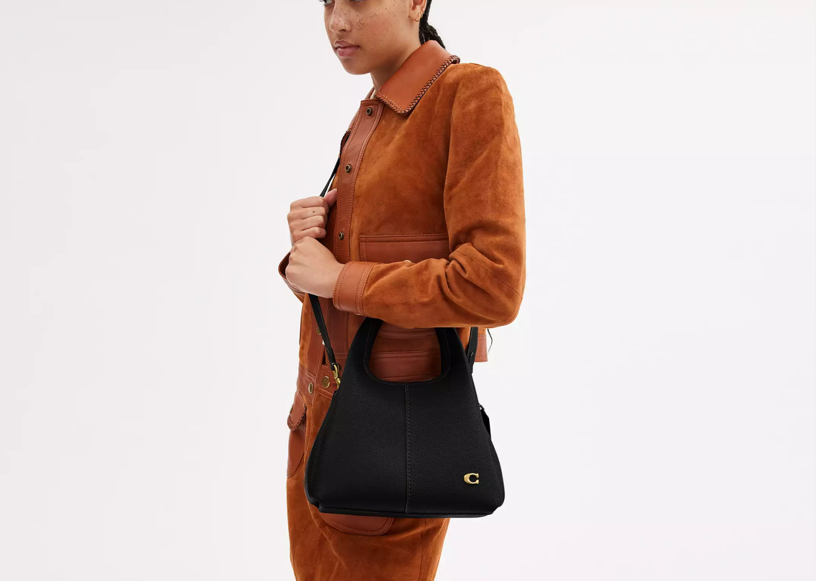 Coach Lana Shoulder Bag 23 Brass/Black 3