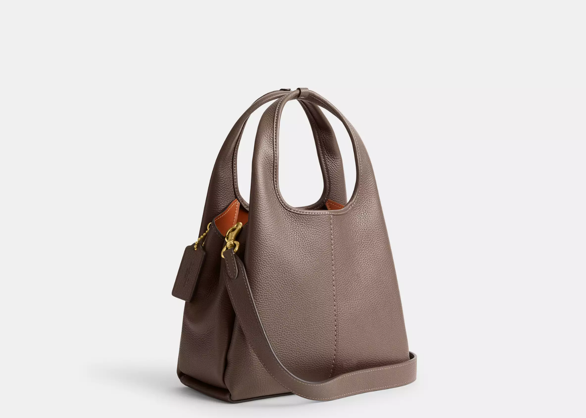 Coach Lana Shoulder Bag 23 Brass/Dark Stone 2