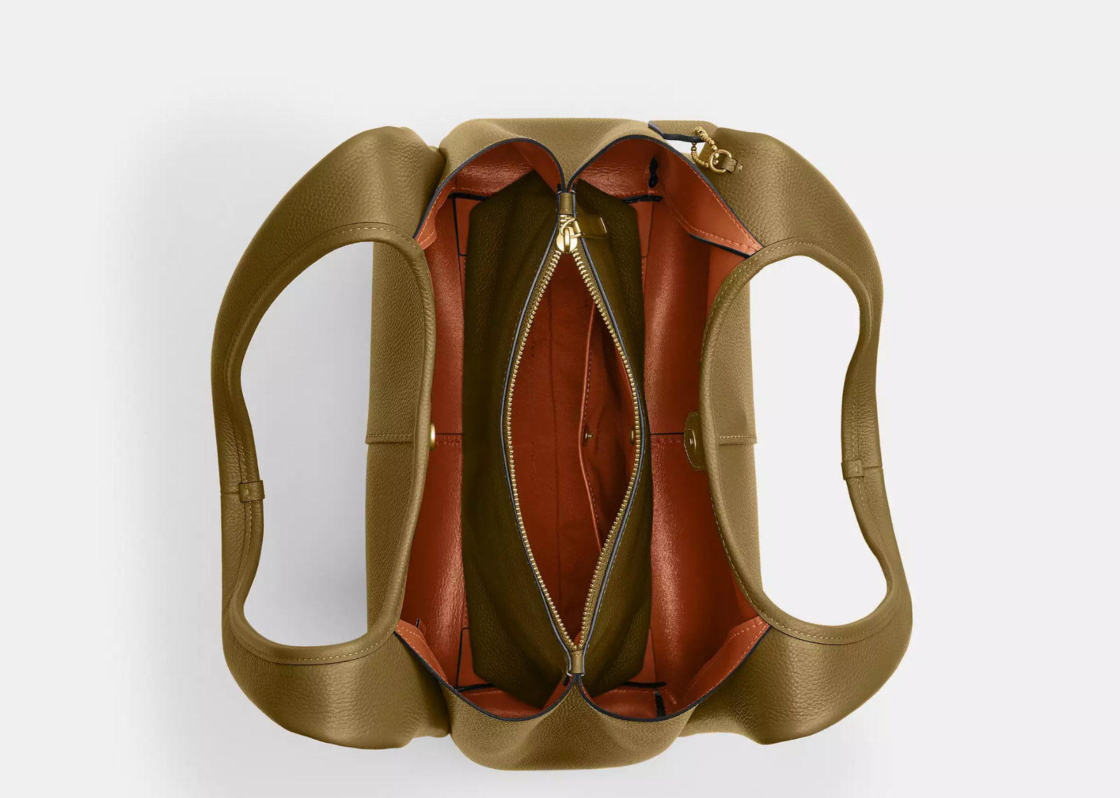Coach Lana Shoulder Bag Brass/Muted Olive 3
