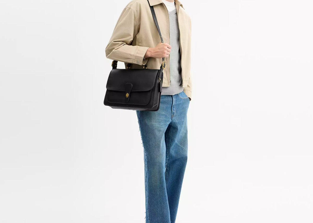 Coach Metropolitan Messenger Bag Brass/Black 4