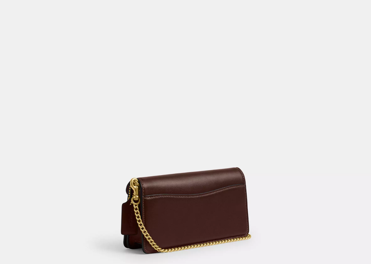 Coach Tabby Chain Crossbody Bag 19 In Signature Canvas Brass/Maple 2